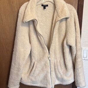 Torrid cream teddy jacket